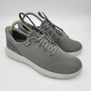 Kizik Men's Gray Knit Lace-Up Sneakers